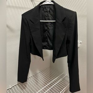 Black Cropped Blazer